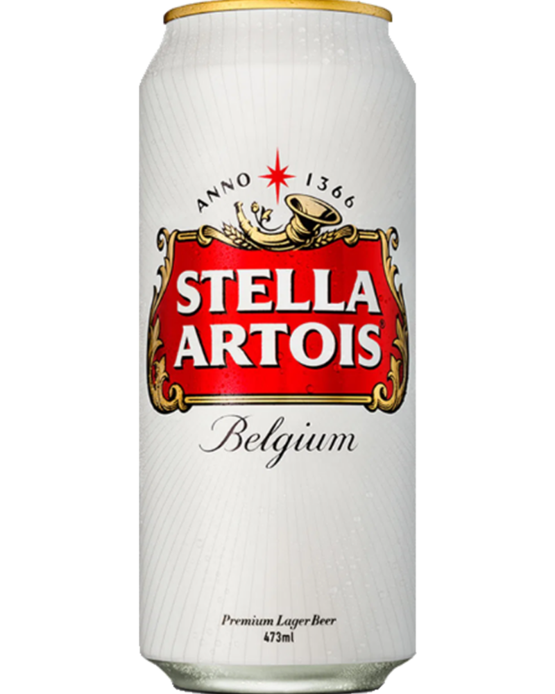 Lata Stella Artois x 473 cm.